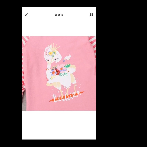 2for15 Cute long sleeve shirt L#83 - Picture 3 of 7